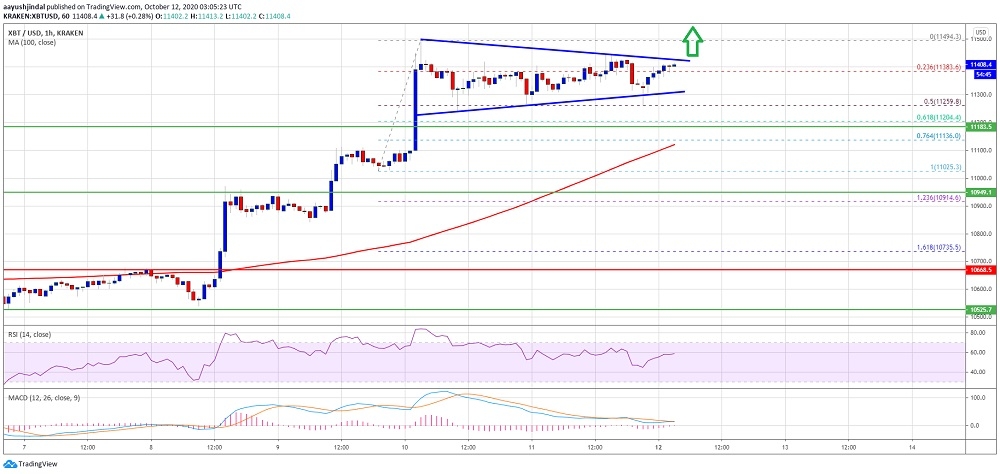 Bitcoin 11 bin 500 ün üzerinde yeni bir harekete hazırlanıyor gibi